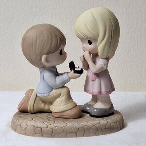 Precious moment’s engagement/proposal ( Will you marry me) figurine